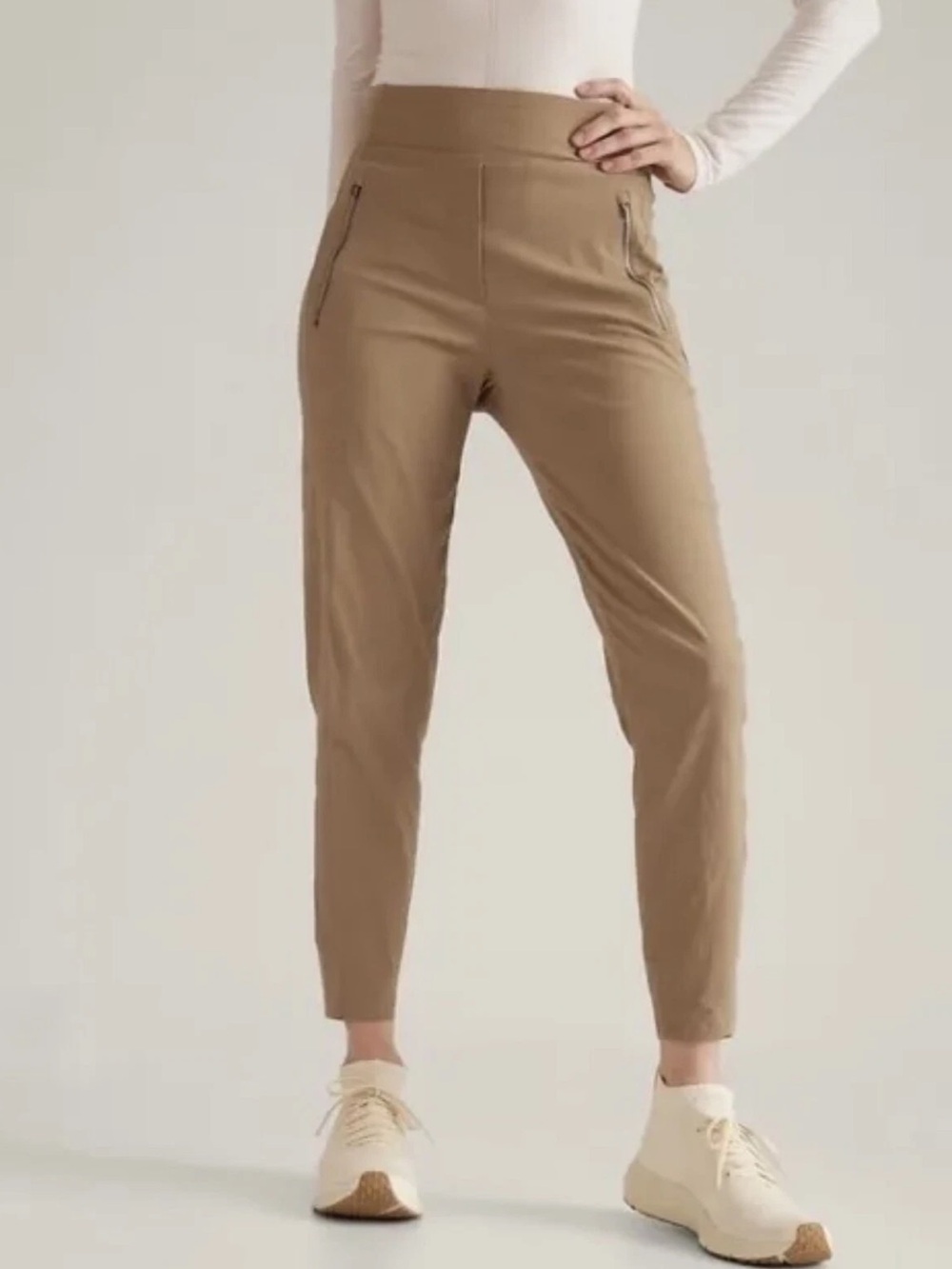 Athleta Trekkie North Jogger Pant Big Sur Brown Athleisure Casual Women’s Size 6